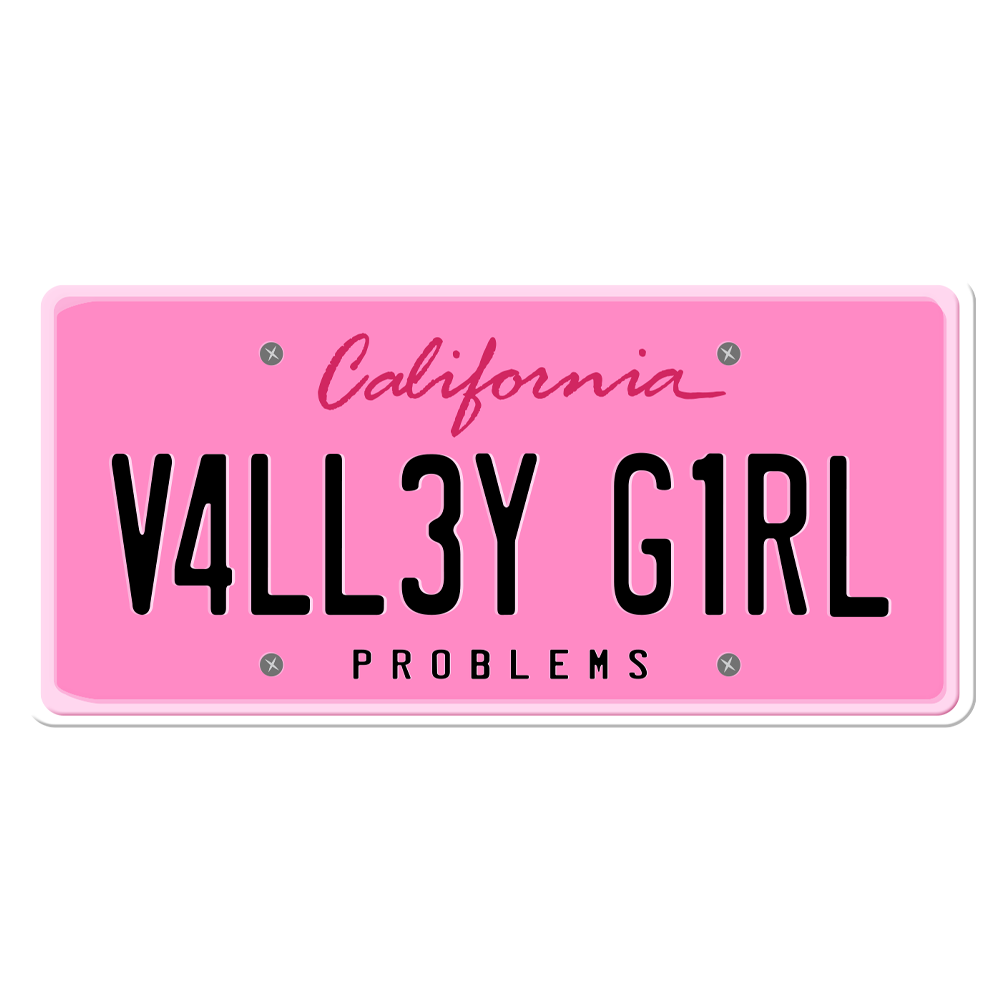California Plate Sticker